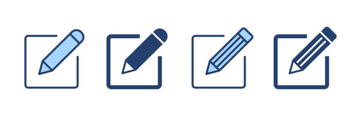 Edit icon vector. edit document sign and symbol. edit text icon. pencil. sign up