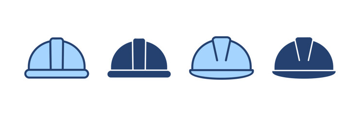 Helmet icon vector. Motorcycle helmet sign and symbol. Construction helmet icon. Safety helmet