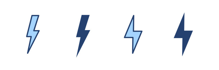 Lightning icon vector. electric sign and symbol. power icon. energy sign