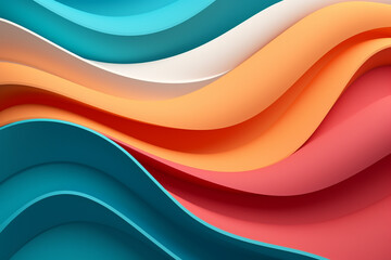 Abstract papercut style design for background for placards, poster, banner, invitation, covers and other, modern style