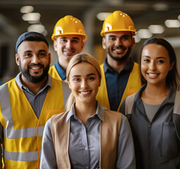 Building Tomorrow Together: Diverse Civil Engineering Team - 646603956