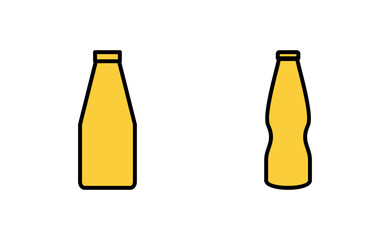 Bottle icon set for web and mobile app. bottle sign and symbol