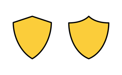 Shield icon set for web and mobile app. Protection icon. Security sign and symbol