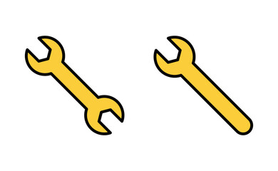 Wrench icon set for web and mobile app. repair icon. tools sign and symbol