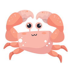 vector cute crab illustration character