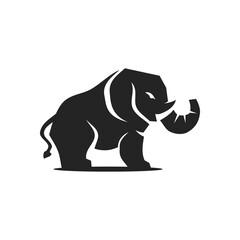 elephant logo template Isolated. Brand Identity. Icon Abstract Vector graphic