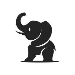 elephant logo template Isolated. Brand Identity. Icon Abstract Vector graphic