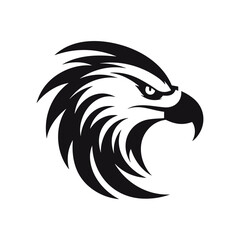 Minimalist eagle symbol in vector. 