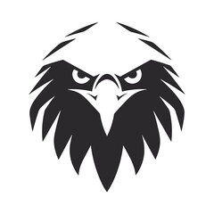 Minimalist eagle symbol in vector. 