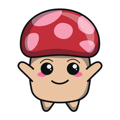 Mushroom Character Illustration