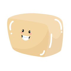 Vector cute funny butter character