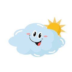 Vector cartoon weather