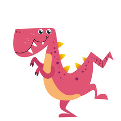 vector cute  tyrannosaurus cartoon character