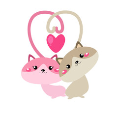 Cute Cat With Love Pose