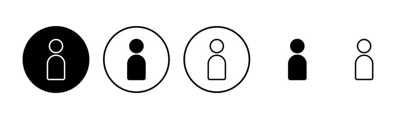 User Icon set illustration. person sign and symbol. people icon.