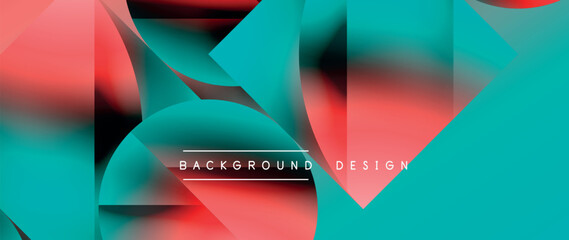 Vector minimalist geometric abstract background design