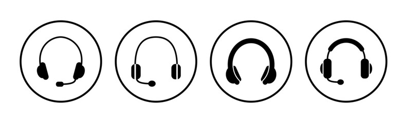 Headphone icon vector. headphones earphones icon. headset