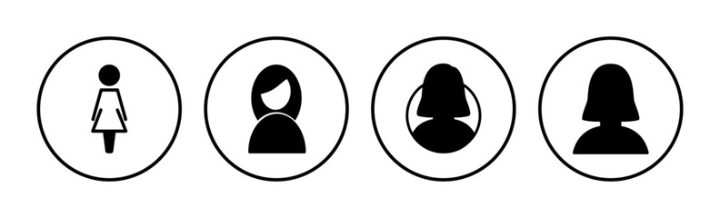 Female icon vector. toilet icon. restroom sign. gender