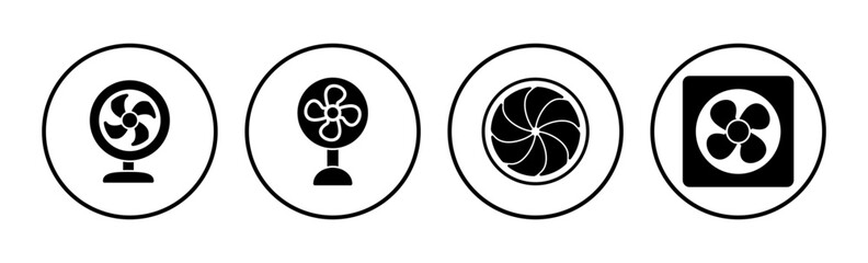 Fan icon vector. blower icon. propeller. ceiling
