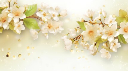 Delicate natural floral background, floral mock up background, flowers in nature close-up with soft focus