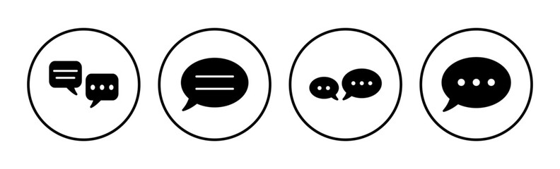 Chat icon vector. Chat Icon in trendy flat style isolated. Speech bubble symbol