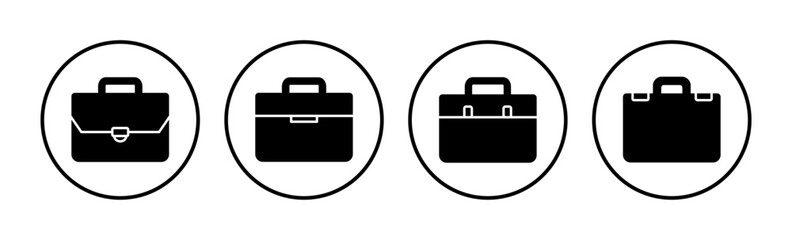 Briefcase icon vector. Portfolio vector icon. suitcase icon