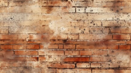 Red brick wall seamless background, texture pattern for continuous replicate