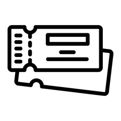 voucher outline icon
