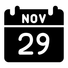 black friday glyph icon