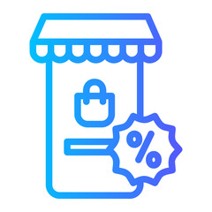 shop gradient icon