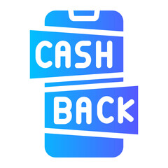 cash back gradient icon