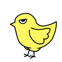 cute chick transparent background vector illustration