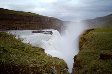Stunning Waterfall Gullfoss in Iceland