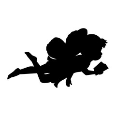 little fairy silhouette illustration