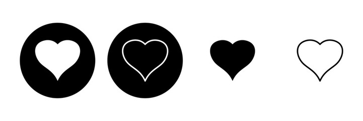 Love icon set. Heart icon vector. Like icon vector.