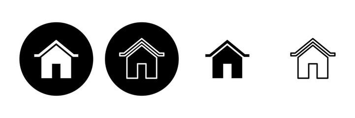 House icon set. Home icon vector
