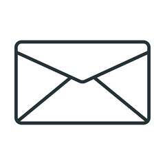 Envelope icon vector on trendy design