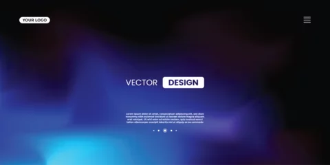 Fotobehang Abstract futuristic technology blurred summer blue red orange green rainbow liquid neon light colours background dynamic geometric shape landing page or banner template vector illustration. login form © ribelco