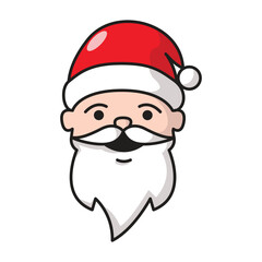 Santa icon vector on trendy design