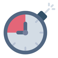 Deadline flat icon