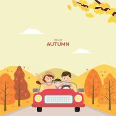 가을 배경 일러스트