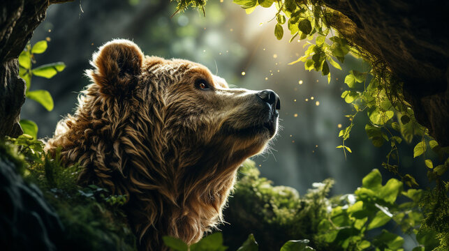 brown bear cub UHD wallpaper Stock Photographic Image