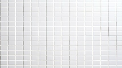 White mini tile wall chequered background bathroom floor texture. Ceramic wall and floor tiles mosaic background in bathroom. generative AI