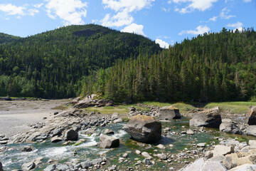 river in the mountains