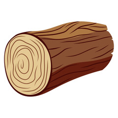 wood log vector illustration