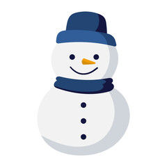 snowman winter vector illustration