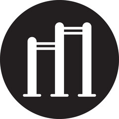 chin up bar glyph icon