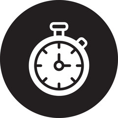 stopwatch glyph icon