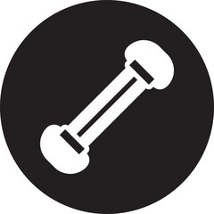 chest expander glyph icon