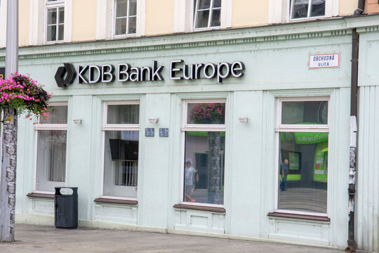 Bratislava, Slovakia - September, 3, 2023 : Korea Development Bank (KDB) branch in Bratislava. KDB Bank Europe Ltd. is a subsidiary owned by South Korean KDB Bank.